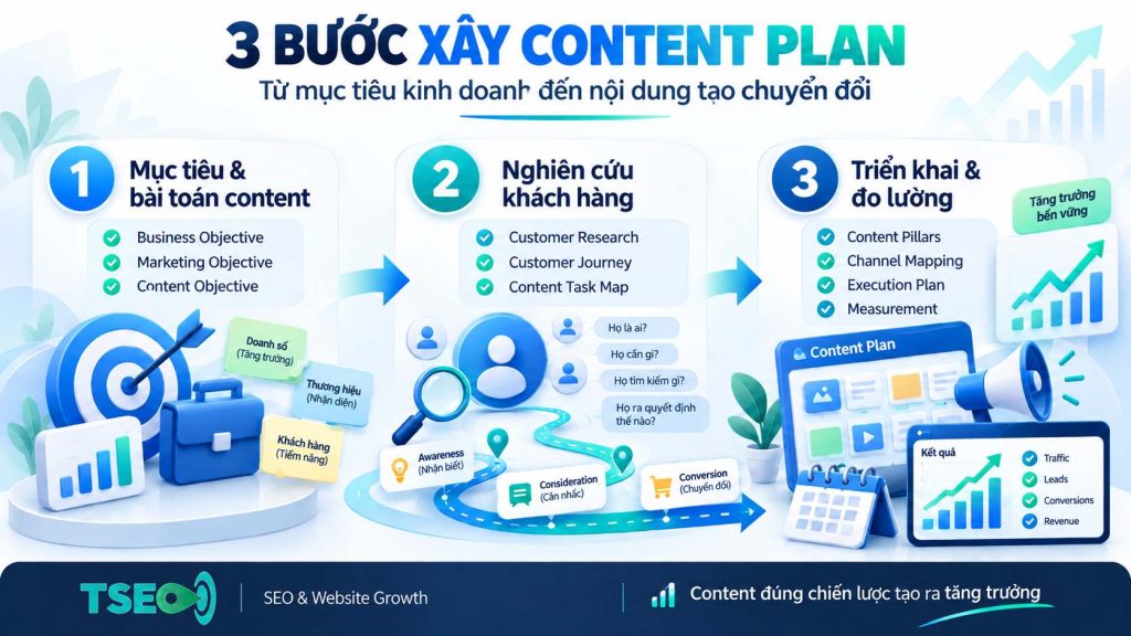 3 bước xây dựng Content Plan